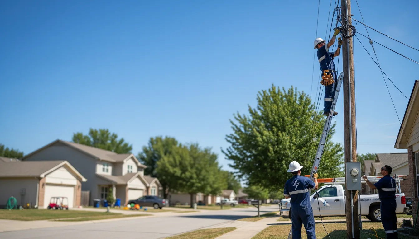 Residential electrician providing installation services in Dunning, NE